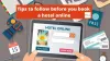 Tips to follow before you book a hotel online – Kiscolgrands