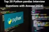 Top 20 Python pandas Interview Questions with Answer(2024) - WriteUpCafe.com