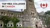 Top Four MBA Schools in Canada