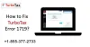 Solutions for Resolving TurboTax Error 1719 - AccountXpert