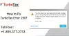 TurboTax Error 190 - Steps to Resolve | @1-855-377-2733
