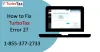 How to Resolve TurboTax error 2? @1-855-377-2733