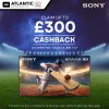 Up to £300 Cashback On Selected Sony Bravia XR TVs 