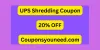 20% Off UPS Shredding Coupon - December 2023
