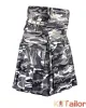 Black &amp; White Camo Utility kilt For Men's Custom Made