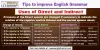 Uses of Direct and Indirect Speech