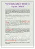 Various Kinds of Steak to Try in Zurich - PDF