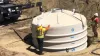 Vertical underground water tank
