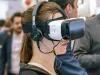 Virtual Reality Headset on Eyes
