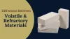 What is the difference between volatile and refractory materials? 