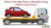 The Major Points to Remember During Vehicle Transportation