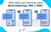 Difference Between Progressive Web Apps vs Responsive Web development vs Native Mobile Apps | Das Infomedia