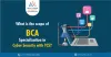 What is the scope of BCA specialization in cyber security with TCS?