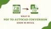 What is PDF to AutoCAD Conversion - Know in Detail