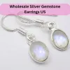 Wholesale Silver Gemstone Earrings US