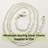Wholesale Sterling Silver Chains Supplier in USA
