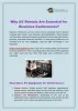 Why Businesses Rely on AV Rentals for Conferences?