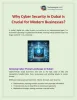 Why Cyber Security in Dubai is Crucial for Modern Businesse? | PDF