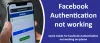 FACEBOOK AUTHENTICATION NOT WORKING  - CONTACT EMAIL SERVICE