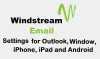 Windstream Email Settings -