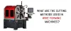 What are the cutting methods used in wire forming machines?