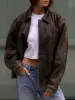 oversized leather jacket