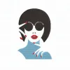 Woman face| Digitized Embroidery | Cre8iveSkill