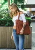 Women Vintage Style Brown Leather Tote | Leather Shoulder Purse In USA