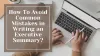 How To Avoid Common Mistakes in Writing an Executive Summary? - THE INFLUENCERZ