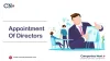 Appointment of Director