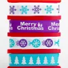 Contemporary Christmas Ribbons, Merry Christmas Satin Ribbons for Gift Wrapping - Ashprint London