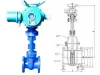 Electric Parallel Double Gate Valve Cast Iron - Z944T